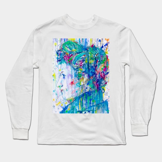 ROSA LUXEMBURG - watercolor portrait .3 Long Sleeve T-Shirt by lautir